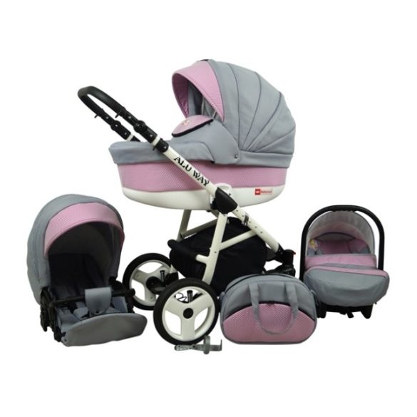 Alu Way Multifunkciós Babakocsi (light-pink)